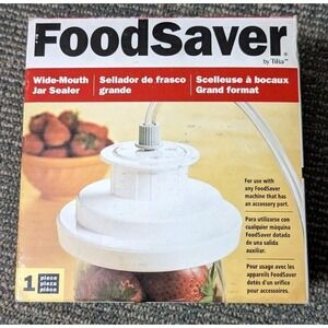 Food Saver Vacuum Sealer With Tube For Wide Mouth Mason Jar READ